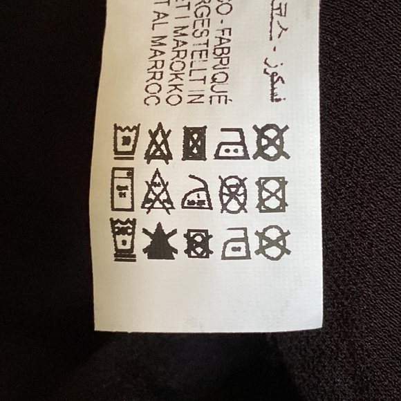 NWT. Zara Black Satin Effect Shirt Midi Dress with Belt. Size S. - Picture 10 of 10